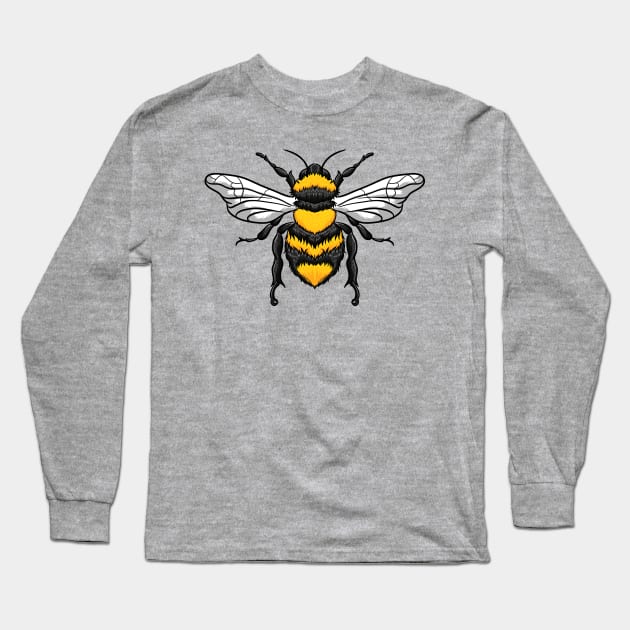 Bee Long Sleeve T-Shirt by Sticker Steve